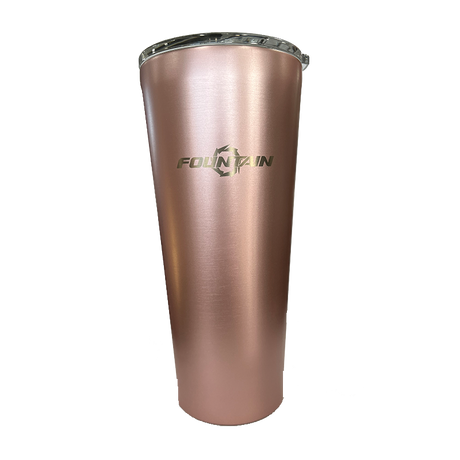 Fountain 24oz Insulated Tumbler - Custom Corkcicle, Rose Metallic